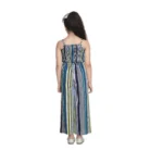 Girl’s Rayon Striped Sleeveless Jumpsuit (Blue) – view 4
