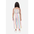 Girl’s Polyester Cotton Blend Striped Sleeveless Jumpsuit (Multicolor) – view 4