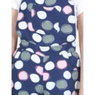 Girl’s Rayon Polka Sleeveless Jumpsuit (Blue-Pink) – view 3