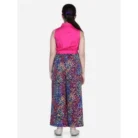 Girl’s Bodice-Rayon Colour Block Sleeveless Jumpsuit (Multicolor) – view 4